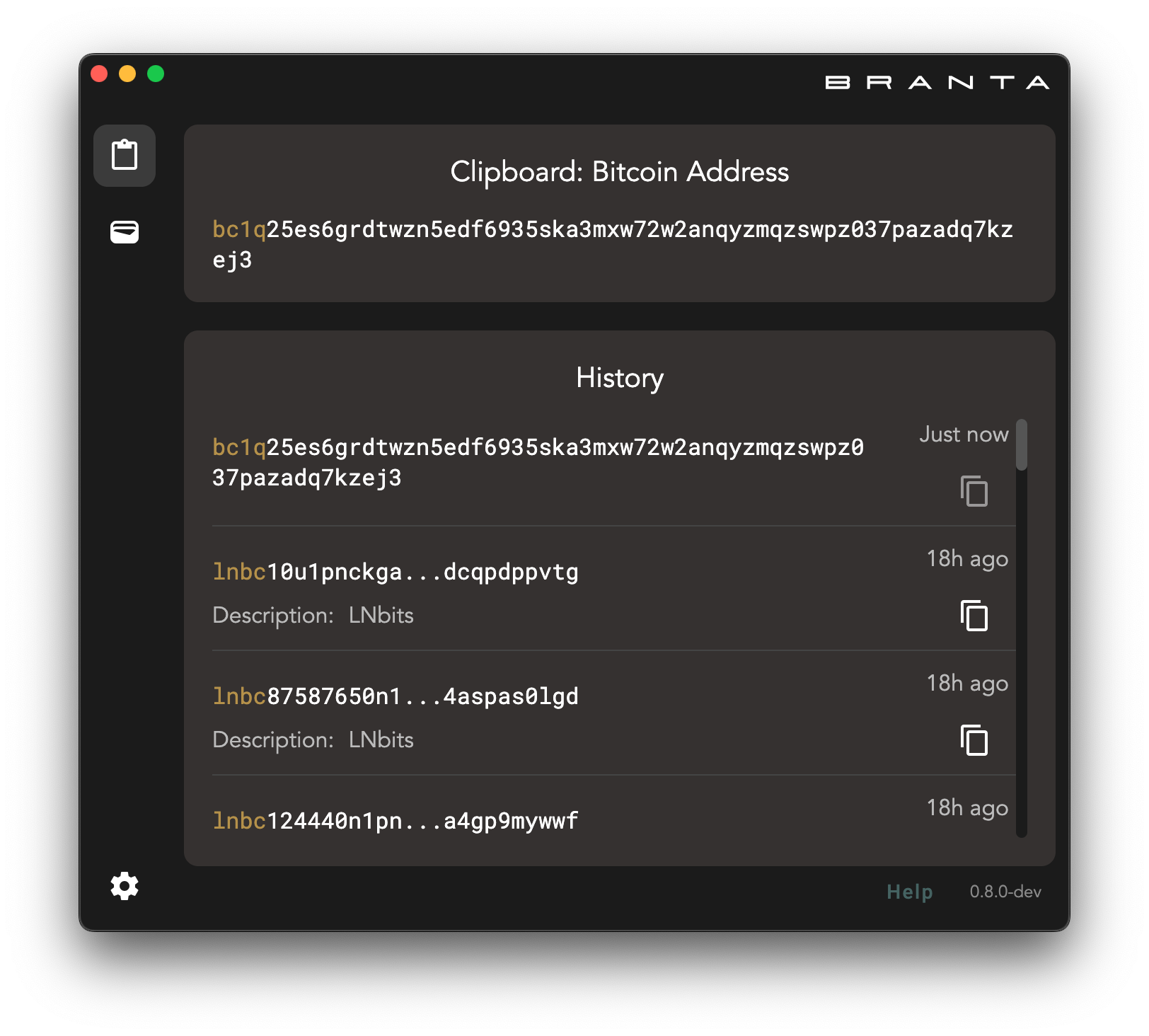Branta Core Screenshot